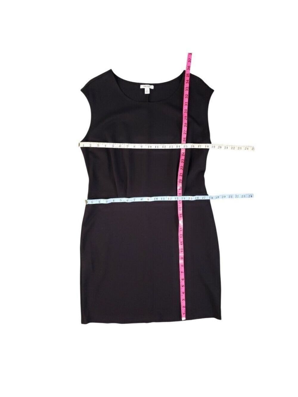 Women’s Nine West Black Cap Sleeve Sheath Dress XL - Picture 8 of 9